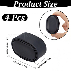 模造革時計ディスプレイ枕  オーバル  ブラック  6.7x3.65x4.75cm&nbsp;ODIS-WH20012-06A