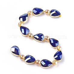 Opaque Glass Beads Strands&nbsp;EGLA-P045-B13