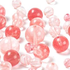 340Pcs 4 Sizes Cherry Quartz Glass Beads Sets&nbsp;G-LS0001-30