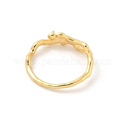 Brass Finger Ring Settings&nbsp;LS-KK-G518-05G