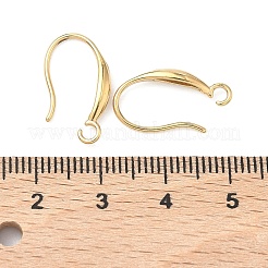 304ステンレススチールピアスフック  イオンプレーティング（ip）  カン付き  18KGP本金メッキ  19mm  穴：2mm  ピン：1mm&nbsp;STAS-Z178-19G