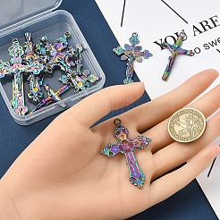 10Pcs 5 Styles Plated Alloy Pendants&nbsp;FIND-YW0007-16
