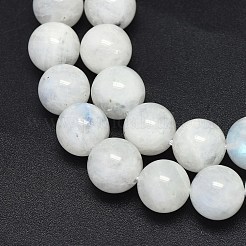 天然レインボー ムーンストーン ビーズ 連売り  ラウンド  10mm  穴：0.8mm  約40~41個/連  15.5~16.3インチ（341.5cm）&nbsp;G-F602-03-10mm