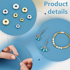 160Pcs 8 Styles Brass Spacer Beads&nbsp;KK-PH0006-73