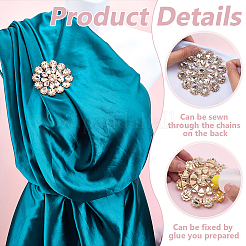 Brass Rhinestone Applique&nbsp;DIY-FG0009-87A