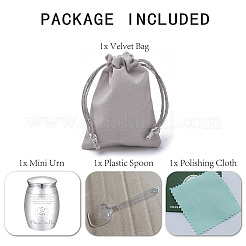 Zinc Alloy Cremation Urn&nbsp;AJEW-WH0232-03-023