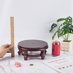 MDFプランターホルダー  植木鉢の土台  フラットラウンド  ココナッツブラウン  242x100mm&nbsp;AJEW-WH0752-424A