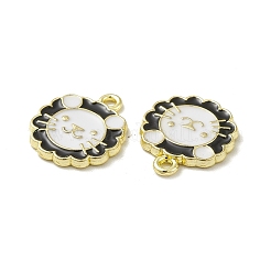Alloy Enamel Pendants&nbsp;PALLOY-M199-08G-A