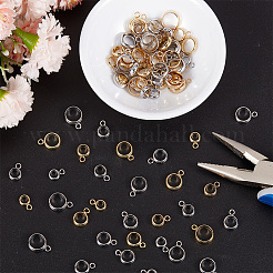 100Pcs 10 Style 201 Stainless Steel Tube Bails&nbsp;STAS-PA0001-06A