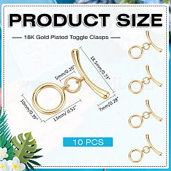 10Bags Brass Toggle Clasps&nbsp;KK-ME0002-40