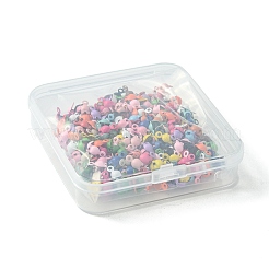 スプレー塗装アイロンボールチープ 333 個  カロット終了  クラムシェルノットカバー  ミックスカラー  4x8x1.5mm  穴：1.2mm&nbsp;IFIN-FS0001-35