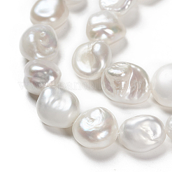 Natural Baroque Pearl Keshi Pearl Beads Strands&nbsp;PEAR-K004-33