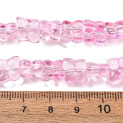 Transparent Glass Beads Strands&nbsp;GL-CBAAE04-01B