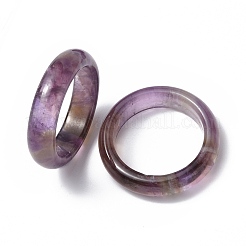 Natural Amethyst Plain Band Ring&nbsp;RJEW-P044-01B-08