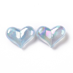 UV Plating Rainbow Iridescent Acrylic Beads&nbsp;LS-OACR-C010-01B