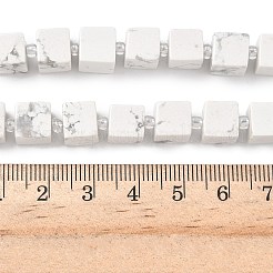 天然石ハウライトビーズ連売り  キューブ  シードビーズで  8~8.5x8~8.5x8~8.5mm  穴：1.2mm  約38~39個/連  14.96''（38cm）〜15.35''（39cm）&nbsp;G-D338-A13
