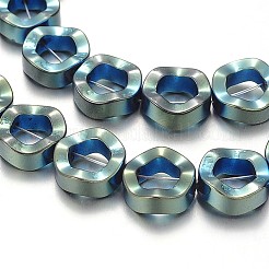 電気メッキ非磁性合成ヘマタイトドーナツビーズ連売り  ミックスカラー  12x4mm  穴：1mm  約34個/連  16.1インチ&nbsp;G-F230-13