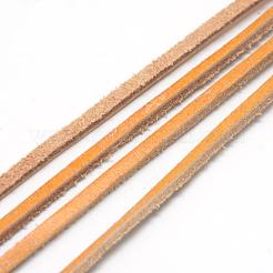 レザーコード  砂茶色  3x2mm  約100ヤード/束（300フィート/束）&nbsp;WL-R007-3x2-01