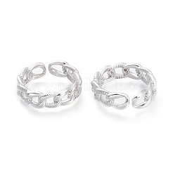 Brass Cuff Rings&nbsp;RJEW-F103-02-P