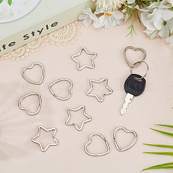 30Pcs 2 Styles Zinc Alloy Split Rings&nbsp;FIND-SP0004-19