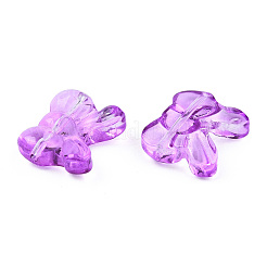 Transparent Spray Painted Glass Beads&nbsp;LS-GLAA-N035-025-C01