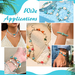 320Pcs 10 Styles Synthetic Turquoise Beads&nbsp;TURQ-PH0001-15