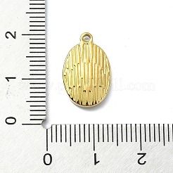 イオンプレーティング（IP）304ステンレスペンダント  18KGP本金メッキ  クロスとオーバル  16.5x10.5x2.5mm  穴：1.5mm&nbsp;STAS-B058-27G-03