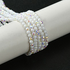 Electroplated Glass Beads Strands&nbsp;EGLA-P055-01A-AB03