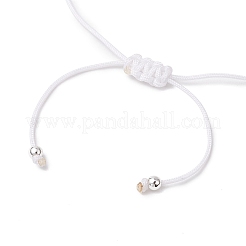 2Pcs Adjustable Dyed Synthetical Turquoise Beaded Braided Bead Bracelets for Women&nbsp;BJEW-JB11805