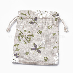Polycotton(Polyester Cotton) Packing Pouches Drawstring Bags&nbsp;ABAG-T006-A07