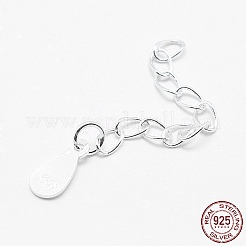 925 Sterling Silver Extender Chains&nbsp;STER-F032-11S