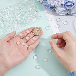 200Pcs Transparent Glass Cabochons&nbsp;GGLA-BBC0001-06