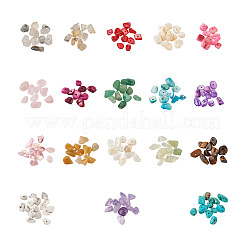 360g 18 Colors Freshwater Shell & Gemstone Chip Bead Sets&nbsp;G-CW0001-01