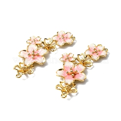 Rack Plating Brass Enamel Connector Charms&nbsp;KK-P235-12G