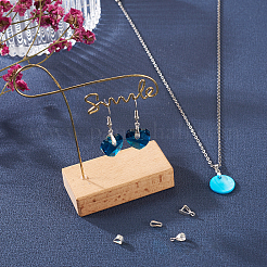 DIY ペンダント ベイル ジュエリー メイキング ファインディング キット  スターリングシルバーのスナップベイル925個とアイスピックピンチベイル付き。  銀  12個/箱&nbsp;DIY-TA0003-93