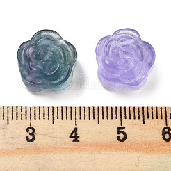 天然の蛍石ビーズ  花  13.5~16x13~16x9~9.5mm  穴：1.6mm&nbsp;G-H007-01C