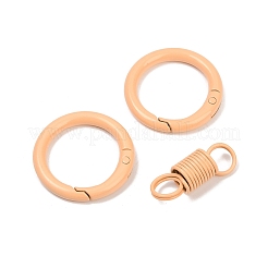 合金スプリングゲート留め具  スプリング金具付き  ビスク  76.5mm&nbsp;LS-PALLOY-Q009-01E