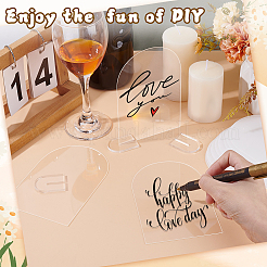 Acrylic Table Sign Holders&nbsp;AJEW-WH0709-089