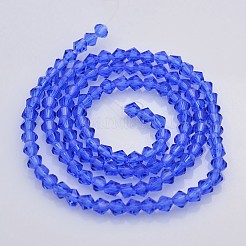 Faceted Bicone Glass Beads Strands&nbsp;EGLA-P017-3mm-10