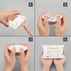 Paper Pillow Boxes&nbsp;LS-CON-WH0073-49C