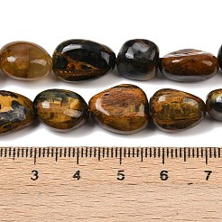 天然ピーテルサイトビーズ連売り  ナゲット  タンブルストーン  12~20x10~12x6~8mm  穴：0.9~1mm  約30~32個/連  15.91~15.98''（40.4~40.6センチメートル）&nbsp;G-A286-A01-03