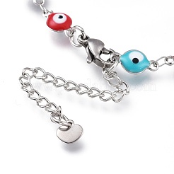 304 Stainless Steel Link Bracelets&nbsp;BJEW-M203-04P-B
