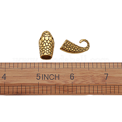 Tibetan Style Alloy Hook and Snake Head Clasps&nbsp;TIBE-TA0001-06AG