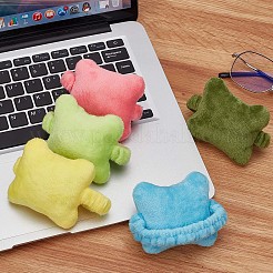 5Pcs 5 Colors Bone-shaped Soft Velvet Mouse Wrist Rest Band&nbsp;AJEW-GF0007-06