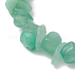 Natural Green Aventurine Chip Beaded Stretch Bracelets&nbsp;BJEW-JB11133-04