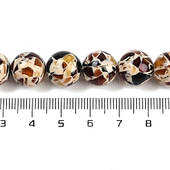 合成アンバービーズ連売り  ラウンド  桃パフ  12mm  穴：1.2mm  約33個/連  15.63''（39.7センチメートル）&nbsp;G-M199-A06-01