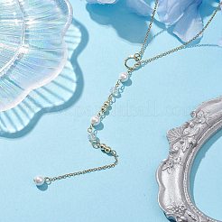 Shell Pearl Bead Pendant Necklaces&nbsp;NJEW-JN04939