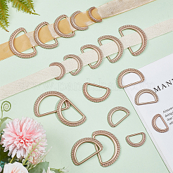 20Pcs 5 Style Alloy D Rings&nbsp;FIND-WR0006-87