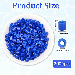 2000Pcs PE DIY Melty Beads Fuse Beads Refills&nbsp;DIY-SP0004-73D