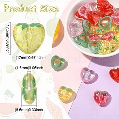 30Pcs 5 Colors Transparent Acrylic Beads&nbsp;MACR-CJ0002-44